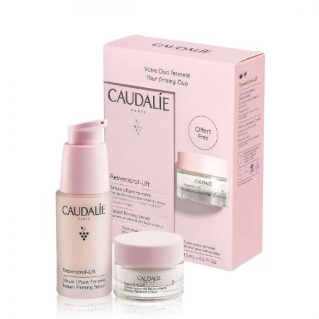 CAUDALIE Duo Fermeté Resveratrol-Lift Sérum Liftant 30ml + Crème Cachemire Redensifiante 15ml Offert