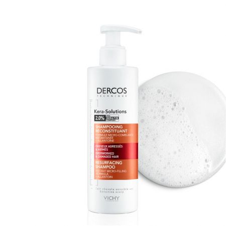 DERCOS Kera-Solutions Shampooing Reconstituant Cheveux Agressés