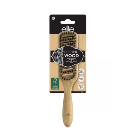 elite feeling wood brosse bois picots nylon sanglier eli379-bbp