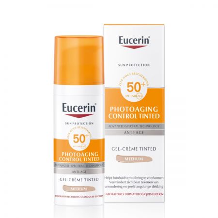 Fluide solaire teinté SPF50+ anti-âge pour toutes peaux - 50ml