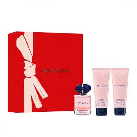 Coffret eau de parfum pour femme 90ml + Gel douche 75ml + Lait parfumé 75ml offerts