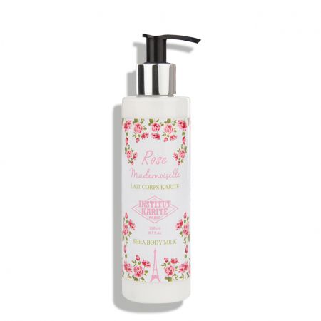 institut karite rose-mademoiselle-lait-corps-hydratant-et-nourrissant