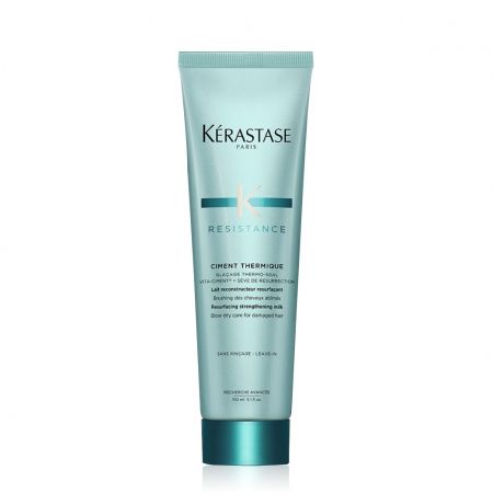 kerastase Resistance Ciment Thermique Lait reconstructeur resurfaçant avant brushing des cheveux abîmés  ker281-lrr150