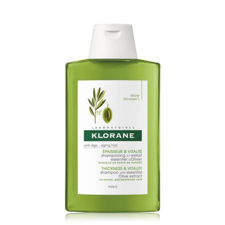 klorane Extrait Essentiel D'Olivier Shampooing épaisseur vitalité cheveux perte densité klor07-sev200