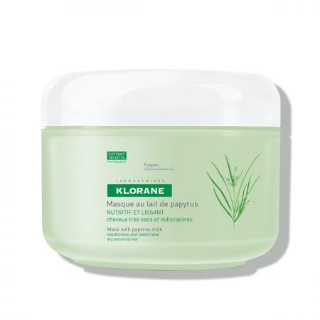 klorane masque au lait de papyrus cheveux très secs indisciplinés