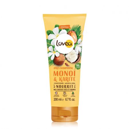 LOVEA Monoï & Karité
Après-shampooing nourrissant pour cheveux secs et abîmés