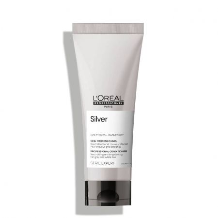 l'oreal professionnel Serie Expert Silver
Soin neutralisateur et raviveur d'éclat pour cheveux gris et blancs