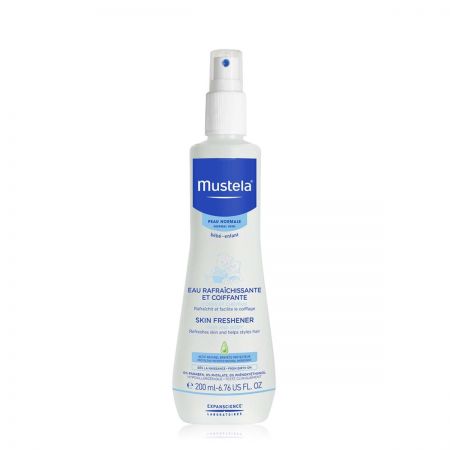 MUSTELA Eau Raffaîchissante Coiffante  - Adaptée pour le corps et les cheveux de bébé - 200ml