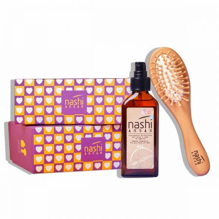 Huile hydratante pour tous types de cheveux 100ml + Brosse offerte