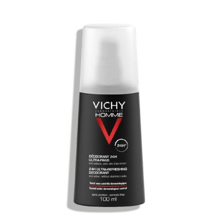 VICHY HOMME Déodorant Ultra-Frais 24h Anti-odeur sans sels d'aluminium