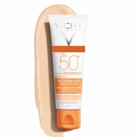 vichy capital soleil anti taches tenté très haute protection SPF50+ vhy46c-esq050