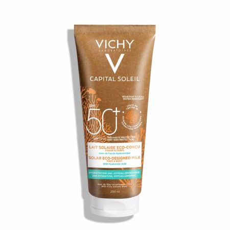 VICHY Capital Soleil Lait Solaire Eco-Conçu  visage corps SPF 50